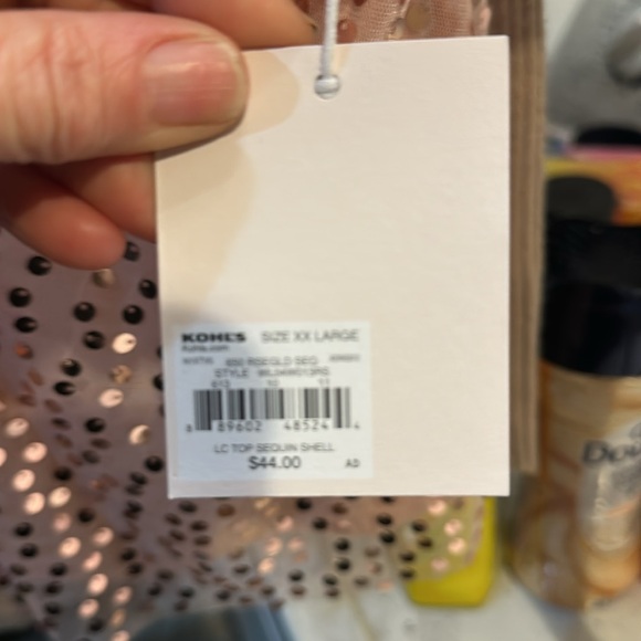 Lauren Conrad Pink Sequin Ruffle Top - Picture 7 of 7